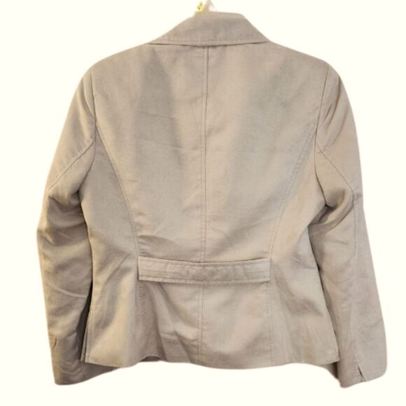 Vintage Y2K Evan-Picone Zip-Up Jacket Beige Neutral Size 12P‎  Career Casual - Picture 3 of 8